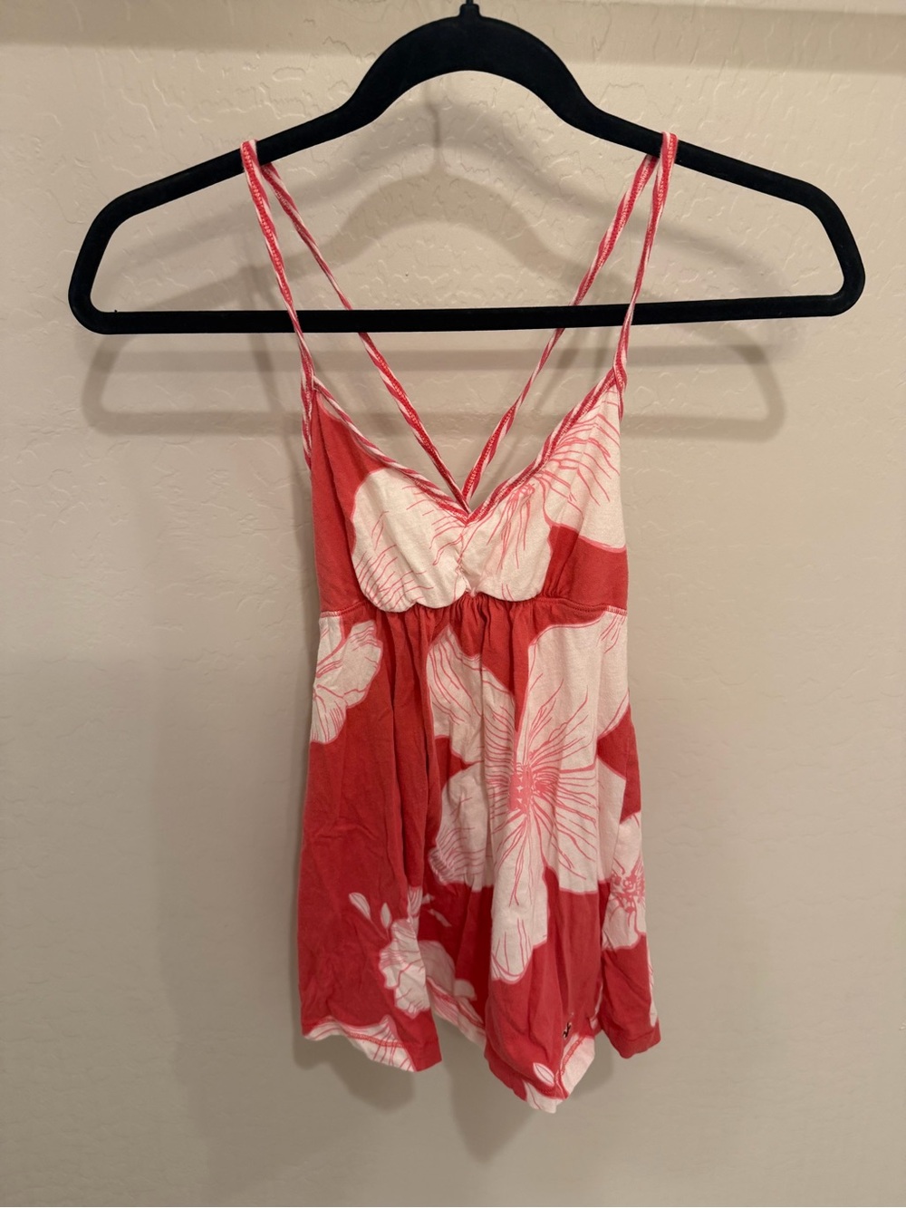 Vintage Hollister Pink Floral Tank Top